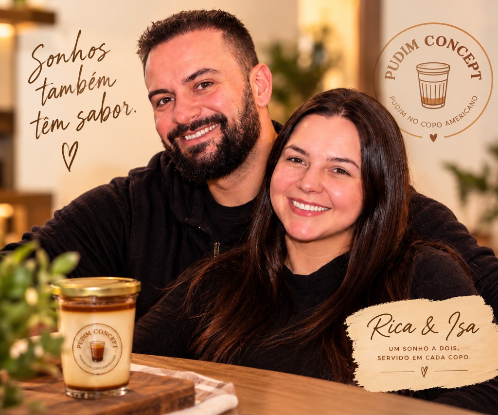 Rica e Isa, fundadores da Pudim Concept